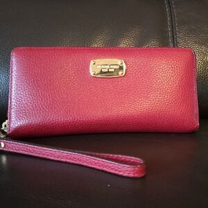 Michael Kors Large Red Wallet/Wristlet